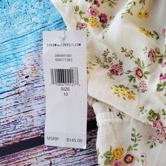 NWT Ralph Lauren Floral Tie Back Wide Leg Jumpsuit - Picture 12 of 12